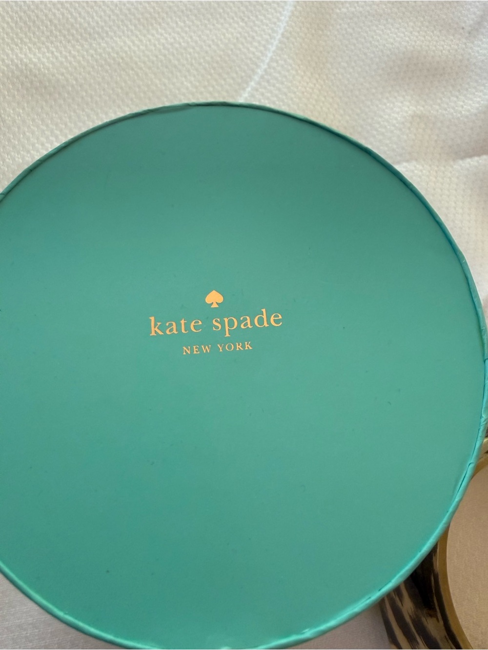 kate spade Leopard-Print Resin Bangle Bracelet in Beige & Brown - Picture 6 of 6